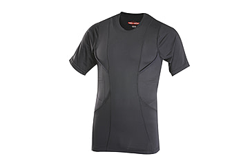 Image of Tru-Spec 24-7 SL Concealed Holster Shirt 85/15 Poly Spandex, Black, XSmall Regular 1226002