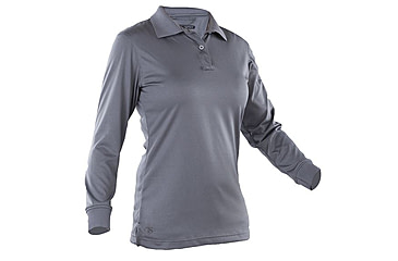 Image of Tru-Spec Ladiesft  24-7 Series Performance Polo Shirt, L/S, Steel Grey, 5XL 4564010