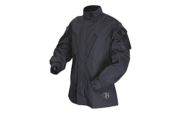 Image of Tru-Spec TAC T.R.U.Shirts 50/50 Nylon/Cotton Rip-Stop, Black, 2XLarge Long 1386027