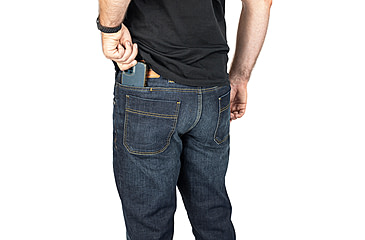 Image of TRYBE Tactical All Purpose Denim Jean - Men's, Slim Fit, Blue/Medium wash, 44-36, TACJNSLMMD-44-36