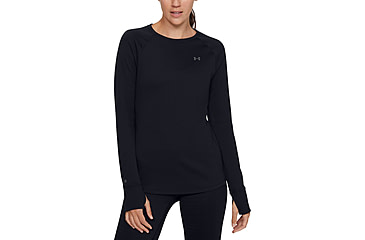 Image of Under Armour ColdGear Base 4.0 Crew - Womens, Black, Extra Small, 1353351001XS