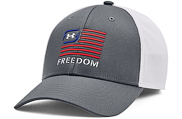 Image of Under Armour Fish Hunter Mesh Cap - Mens, Pitch Gray/White, Medium/Large, 1376716012M-L