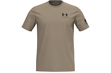 Image of Under Armour New Freedom Banner T-Shirt - Mens, Desert Sand, Extra Large, 1370818290XL