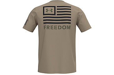Image of Under Armour Freedom Banner T-Shirt - Men's, Desert Sand, Extra Large, 1370818290XL