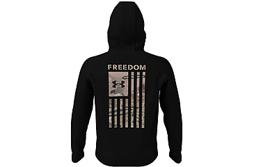 Image of Under Armour New Freedom Flag Hoodie - Mens, Black, Large, 1370806002LG
