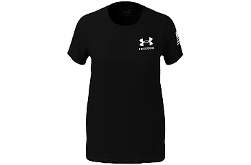 Image of Under Armour Freedom Flag T-Shirt - Women's, Black, Large, 1370814001LG