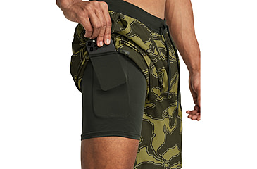 Image of Under Armour Storm Shorebreak 2-in-1 Board Shorts - Mens, Marine OD Green, Large, 1370030390LG