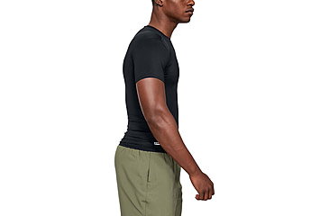 Image of Under Armour Tactical HeatGear Compression Short Sleeve T-Shirt - Mens, Black, X-Large, 1216007001XL