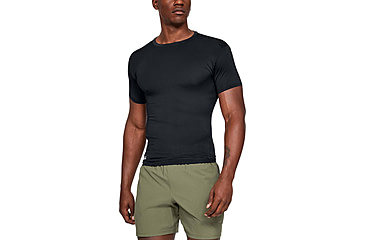 Image of Under Armour Tactical HeatGear Compression Short Sleeve T-Shirt - Men's, Black, Extra Large, 1216007001XL