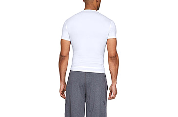 Image of Under Armour Tactical HeatGear Compression Short Sleeve T-Shirt - Mens, White, Large, 1216007100LG