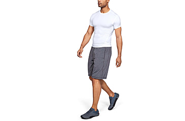 Image of Under Armour Tactical HeatGear Compression Short Sleeve T-Shirt - Mens, White, Large, 1216007100LG