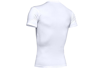 Image of Under Armour Tactical HeatGear Compression Short Sleeve T-Shirt - Mens, White, Large, 1216007100LG