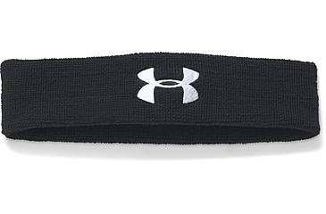 Image of Under Armour UA Performance Headband, Black, One Size Fits All, 1276990001OSFA