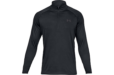 Image of Under Armour UA Tech 1/2 Zip Long Sleeve Shirt - Mens, Black, 3X-Large, 13284950013X