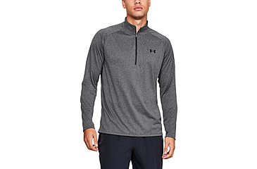 Image of Under Armour UA Tech 1/2 Zip Long Sleeve Shirt - Mens, Carbon Heather, 3X-Large, 13284950903X