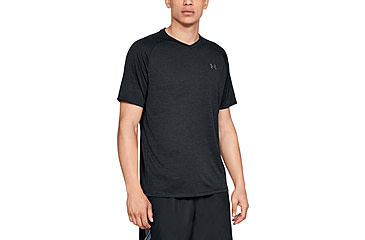 Image of Under Armour UA Tech 2.0 V-Neck T-Shirt - Mens, Black, Small, 1328190001SM