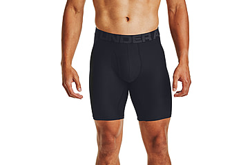 Image of Under Armour UA Tech 9in Boxer 2 Pack - Mens, Black, Small, 1363622001SM