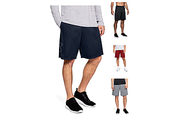 Image of Under Armour UA Tech Graphic Shorts - Men's, Academy, Black, Cordova, Steel