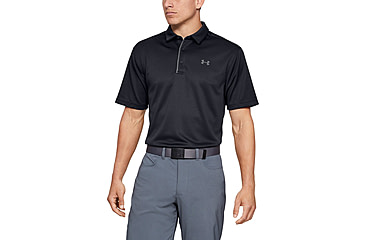 Image of Under Armour UA Tech Polo - Mens, Black, Medium, 1290140001MD
