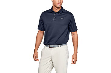 Image of Under Armour UA Tech Polo - Mens, Midnight Navy, Medium, 1290140410MD
