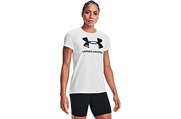 Image of Under Armour Sportstyle Graphic Short Sleeve T-Shirt - Women's, White, Large, 1356305102LG