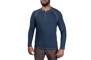 Image of Vertx Action Henley - Mens, Indigo, Large, F1 VTX1465 IN LARGE