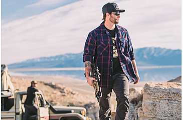 Image of Vertx Canyon River Flannel - Mens, Midnight Clay Plaid, Extra Large, F1 VTX1500 MDCP XLARGE
