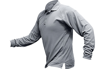Image of Vertx Coldblack Long Sleeve Polo - Men's, Extra Large, Regular, Light Grey, F1 VTX4020P LTG XLARGE