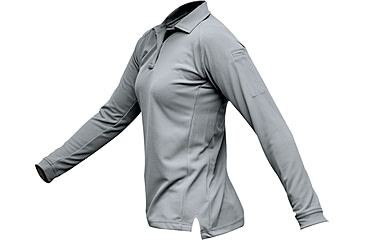 Image of Vertx Coldblack Long Sleeve Polo - Women's, Lt Grey, Large F1 VTX4030P LTG LARGE