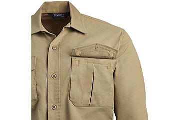 Image of Vertx Fusion Flex Long Sleeve Shirt, Desert Tan - VTX8240DT2XLLONG