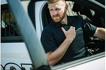 Image of Vertx Fusion Flex Performance Hybrid Shirt - Short Sleeve, Black - VTX8250BK2XLNA