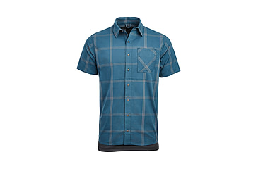 Image of Vertx Guardian Stretch Short Sleeve Shirt - Mens, Deep Sea Plaid, 2XL/Regular, 1432 DSP 2XL