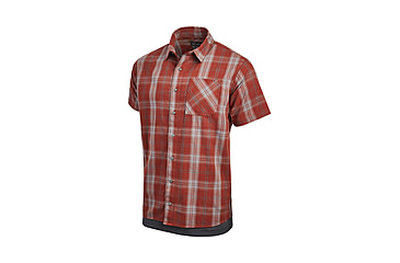 Image of Vertx Guardian Stretch Short Sleeve Shirt - Mens, Mahogany Block Plaid, Small/Regualar, 1432 MBP SMALL