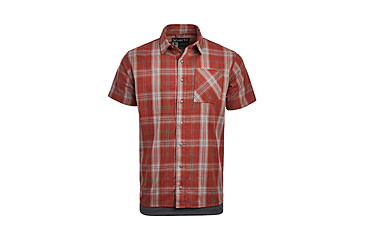 Image of Vertx Guardian Stretch Short Sleeve Shirt - Mens, Mahogany Block Plaid, Small/Regualar, 1432 MBP SMALL