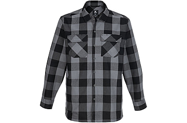 Image of Vertx Last Line Stretch Flannel - Mens, Marshland Grey Plaid, 2XL, F1 VTX1535 MSHGP 2XL N/A