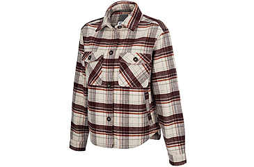 Image of Vertx Lena Long Sleeve Shirt Jacket - Womens, Burnt Cherry Plaid, Large, F1 VTX7039 BRCP LARGE N/A