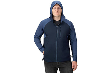 Image of Vertx Manitou Hybrid Hooded Jacket - Mens, Dark Sky/Open Water Blue, MD, F1 VTX8855 DSK/OWB MD