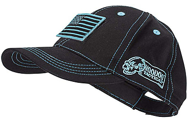Image of Voodoo Tactical Classic Cap w/ Removable Flag Patch - Womens, Black/Teal, One Size, 20-9352162000