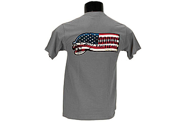 Image of Voodoo Tactical Patriot Banner Ribbon Logo T-Shirt - Mens, Gray, Large, 20-9991014094