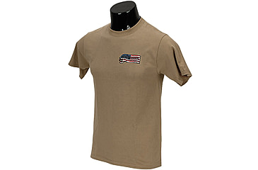 Image of Voodoo Tactical Patriot Banner Ribbon Logo T-Shirt - Men's, Large, Sand, 20-9991025094