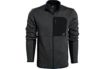Image of Vortex Anchor Point Fleece Full Zip - Mens, Grey Heather, Extra Large, 220-25-GHTXL