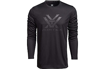 Image of Vortex Core Logo LS Performance Grid Shirt - Mens, Black, 2XL, 222-43-BLK2X