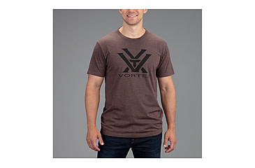 Image of Vortex Core Logo T-Shirt - Mens, Brown Heather, Large, 120-16-BRHL