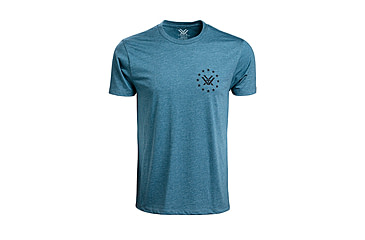 Image of Vortex Salute Short Sleeve T-Shirts - Men's, Steel Blue Heather, 4X, 121-14-SBH4X