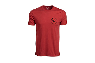 Image of Vortex Salute Short Sleeve T-Shirts - Men's, Red Heather, 4X, 121-14-REH4X