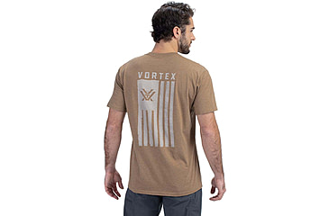 Image of Vortex Salute Short Sleeve T-Shirts - Mens, Coyote Heather, M, 121-14-CHEM