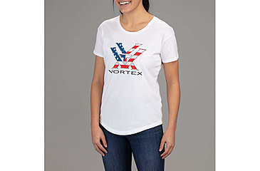 Image of Vortex Stars and Stripes SS T-Shirt - Womens, White, L, 121-49-WHIL