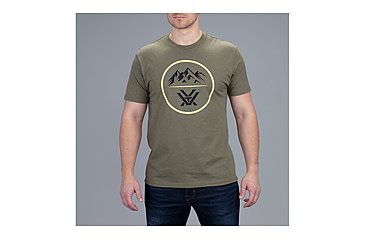 Image of Vortex Three Peaks Short Sleeve T-Shirt - Mens, Green, 2XL, 121-10-MIH2X