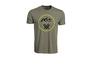 Image of Vortex Three Peaks Short Sleeve T-Shirts - Men's, Military Heather, S, 121-10-MIHS