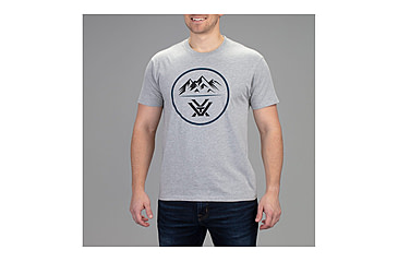 Image of Vortex Three Peaks Short Sleeve T-Shirt - Mens, Heather Grey, Extra Large, 121-10-GHTXL
